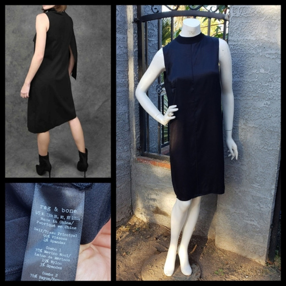RAG & BONE‎ Mock Neck Mini Dress - Picture 1 of 10